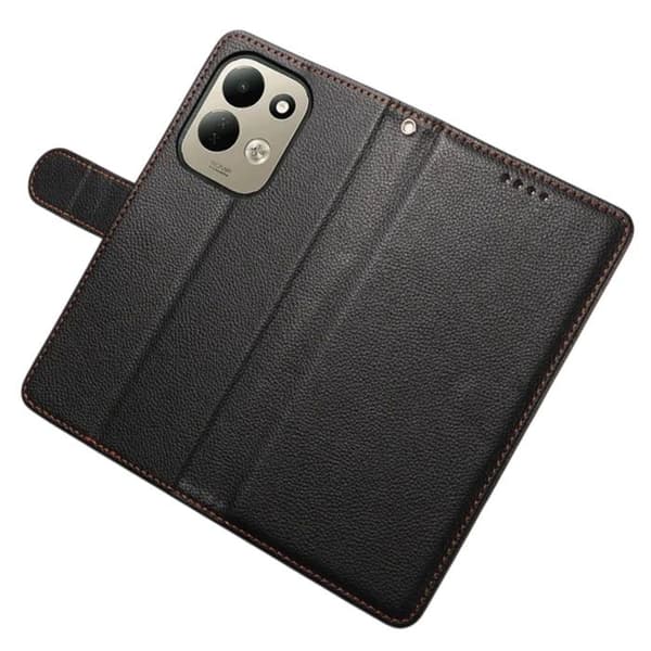 Etui til Xiaomi Redmi 17 Anti-RFID med håndledsrem og støtte i sort Svart
