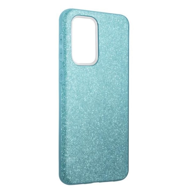 Samsung Galaxy A33 5G Glitter Leaf Halvstyvt avtagbart fodral blå Blå