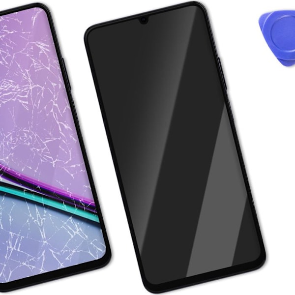 Skærm til Realme Note 60 LCD + Touchglas + Originalt Realme Sort Chassis