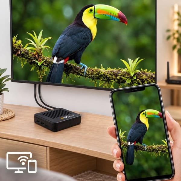 Box TV Retro Gaming - AVIZAR - G11 Pro - EmuELEC Android 9.0 - 4K - 2 trådlösa kontroller