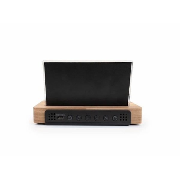 Sääasema - THOMSON - Vaalea puu - Lämpötilan näyttö, Kosteus, Tupla hälytys, USB-C, Langaton anturi Træ
