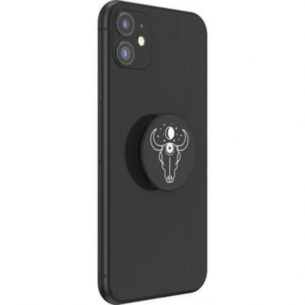 Pop Grip tavallisiin älypuhelimiin Moderni Mystique Taurus- ja Moon Design PopSockets Blackillä Svart