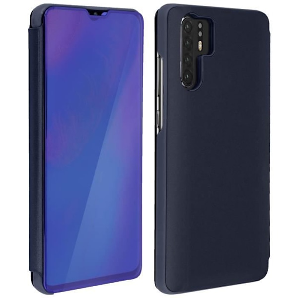 Huawei P30 Pro Case Peilikotelo Läpinäkyvä Flip Jalusta Keskiyönsininen Video Sininen