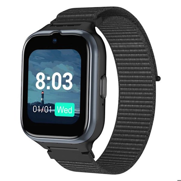 Wi-Fi Smart Watch til Senior med Videoopkald Funktion myPhone Sort Svart