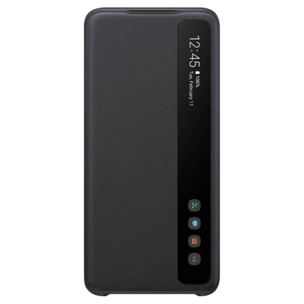 Etui - Samsung - Galaxy S20 - Gennemsigtig klap - Smart Clear View - Sort Svart