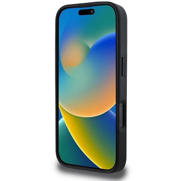 iPhone 16 Pro Cover - DKNY Læder Hardcase Ternet Mønster Magsafe (DKHMP16LPCPVSLK) - Sort svart