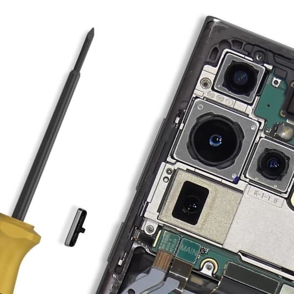 Strömbrytare - SAMSUNG - Galaxy S22 Ultra - Original - Grå - Service Pack Vit