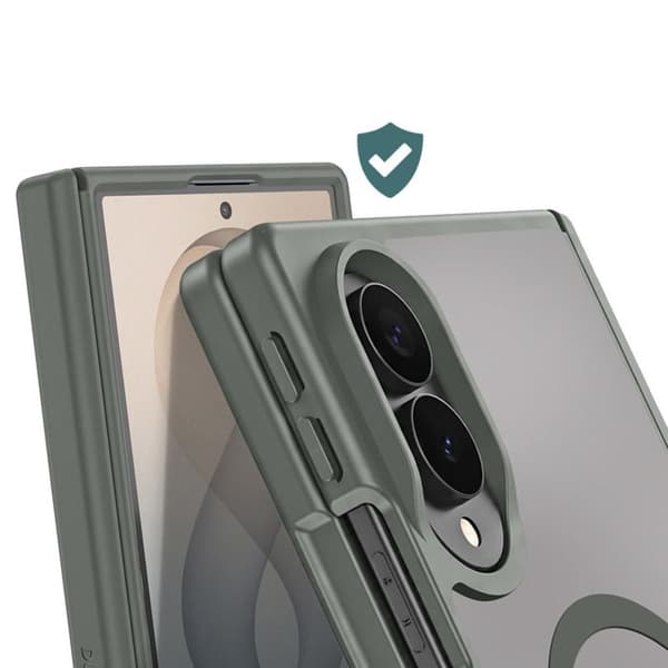 MagSafe-fodral för Galaxy Z Fold 8 Serie Yind med Dux Ducis-hinges Grå Grå