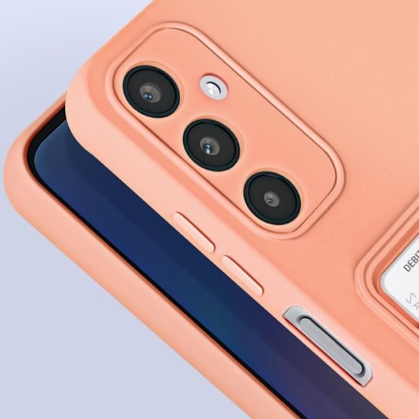 Fodral till Samsung Galaxy A05s - AVIZAR - Mjuk korthållare mot fingeravtryck - Puderrosa Rosa