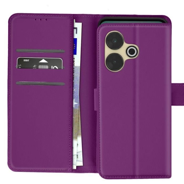 Etui til Xiaomi Redmi 13 Klap Portemonnaie Magnetisk Lilla Lila