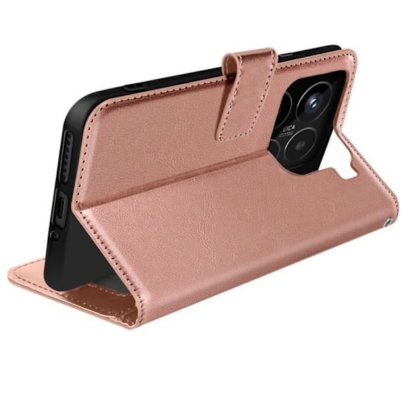 Étui til Xiaomi 15 Tegnebog med Håndledsrem Mayaxess Rosen Champagne Rosa