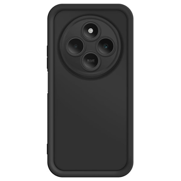 Coque för Xiaomi Redmi 14C Silikon Mjuk Beröring Förhöjda Kanter Svart Svart