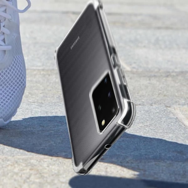 Coque - AKASHI - Galaxy S20 Plus - Fleksibel - Stødabsorberende - Transparent Hvid Klar vit