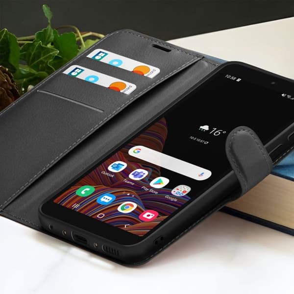 Pungetui - ZANAÉ - Galaxy XCover 5 - Sort - Video Support - Magnetisk Strop Svart