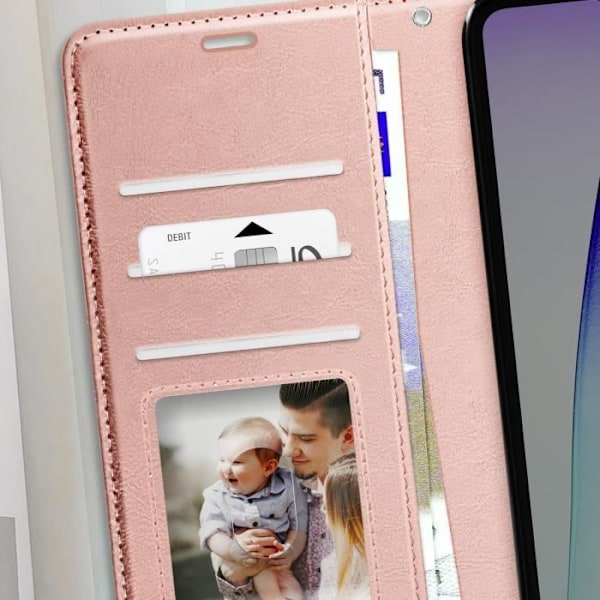 Xiaomi Redmi 14C Lompakko Kotelo Rannekkeella Mayaxess Rion Champagne Rosa