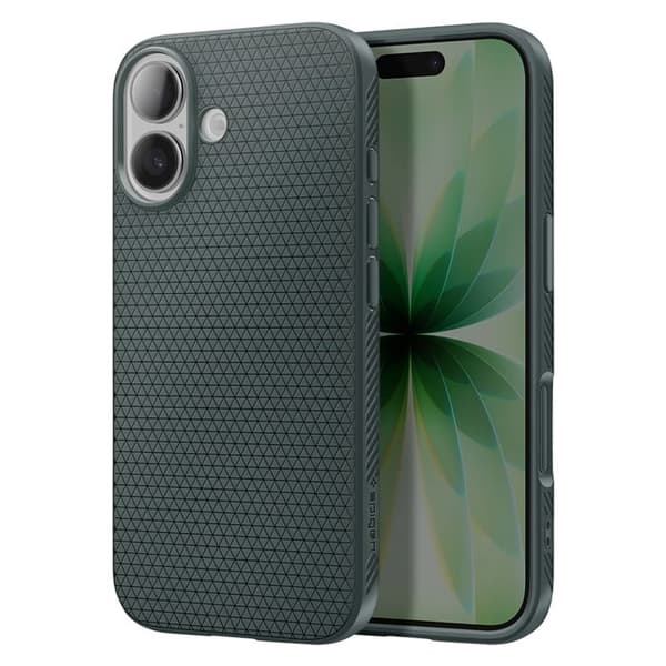 Cover til iPhone 17 - SPIGEN - Liquid Air - Blød - Skridsikker - Grøn Grön