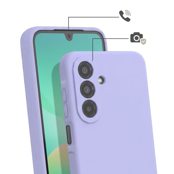 Silicone Cover til Samsung Galaxy A26 med Halsrem Lavendel Violett