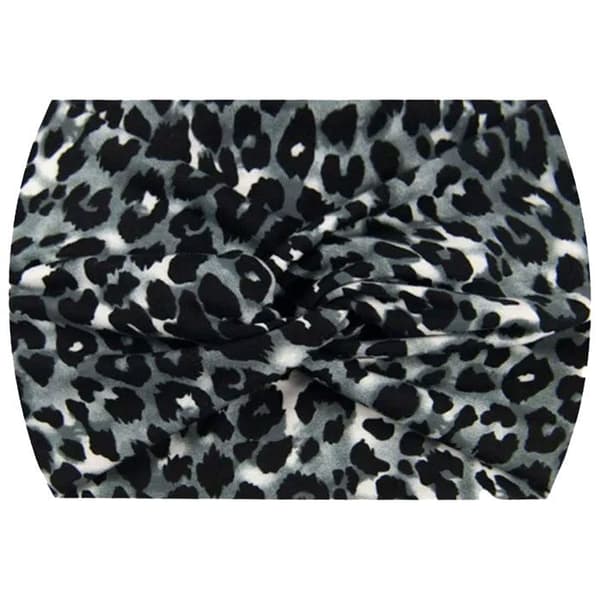 Bandeau - AVIZAR - Chic Sort Leopard - Blødt Bomuld - Til Kvinder - Voksen Svart