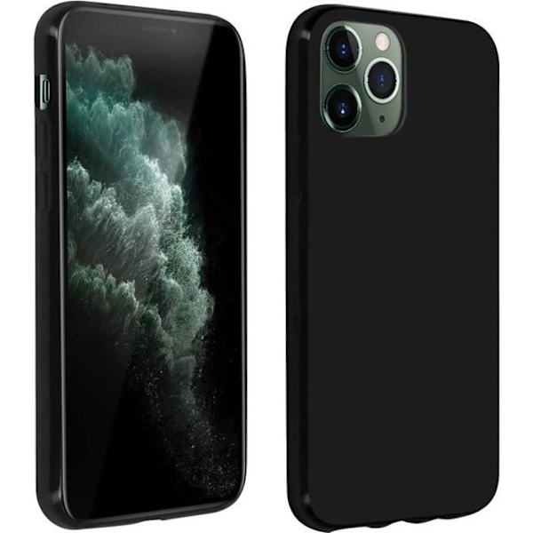 Coque - AVIZAR - iPhone 11 Pro Max - Silikone Gel Fleksibel - Sort - Ultra-tynd svart