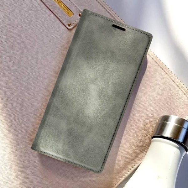 Samsung Galaxy S23 Ultra Cover - AVIZAR - Kortholder Video Support - Grå Grå