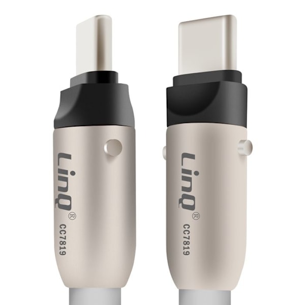 USB-C til Lightning-strømkabel 36W kompakt 30cm LinQ lysegrå Grå
