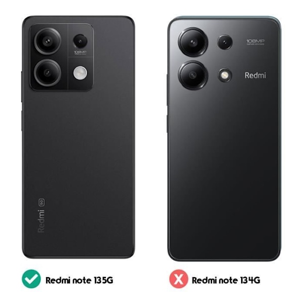 Xiaomi Redmi Note 13 5G Silicone Mate Soft Touch -kotelo Xiaomi Blackille Svart