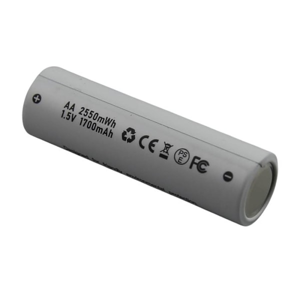 Batteri 1.5V 1700mAh Kompatibel 14500 AA med USB-C Port Uppladdningsbar