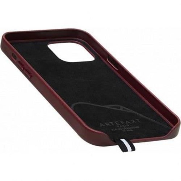 Etui til iPhone 12 / 12 Pro i Elysée Læder ARTEFAKT Burgundy Röd