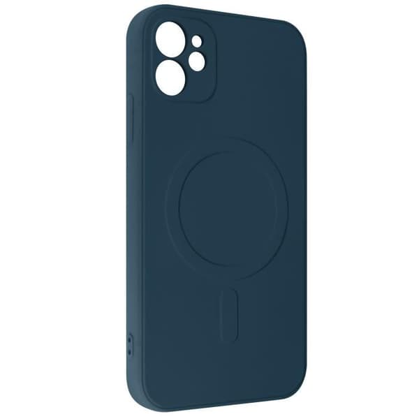 Skyddsfodral - Mag Cover - iPhone 12 Mini - Silikon - Mörkblå - Halkfri midnattsblå