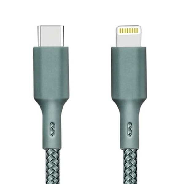 Ekologisk kabel Lightning Intensity 3A 2m Återvinningsbar Just Green blue
