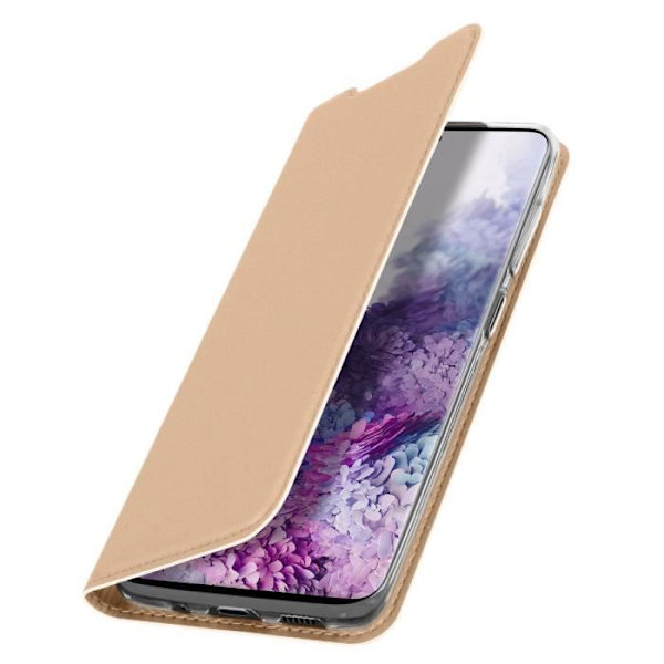 Etui til Samsung Galaxy S20 Ultra - DUX DUCIS - Roséguld - Øko-læder - Video støtte - Magnetisk Rose guld