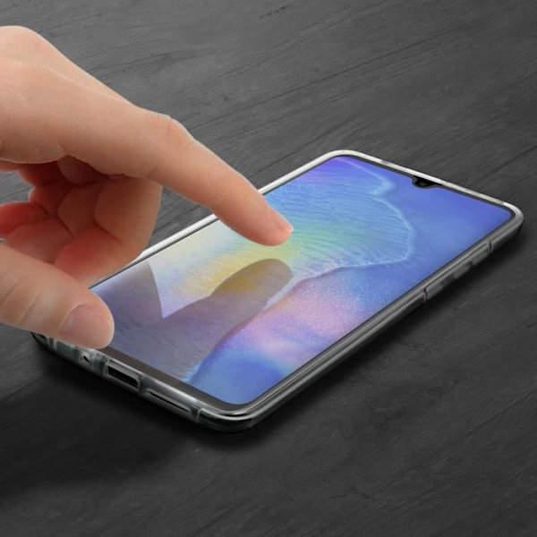 Coque - Huawei - Mate 20 - 360° beskyttelse - Ultra-tynd - Silikone og Polykarbonat Vit