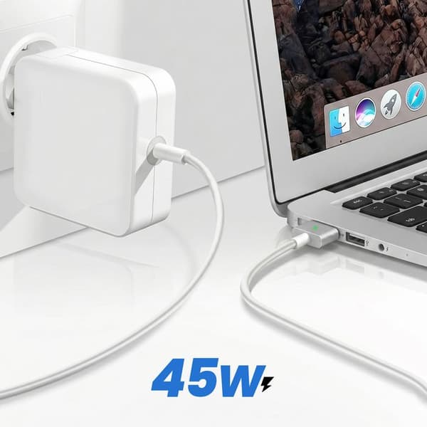 Laddare för MacBook Air 11" A1465 2012-2015 MagSafe 2 - 45W Vit Vit