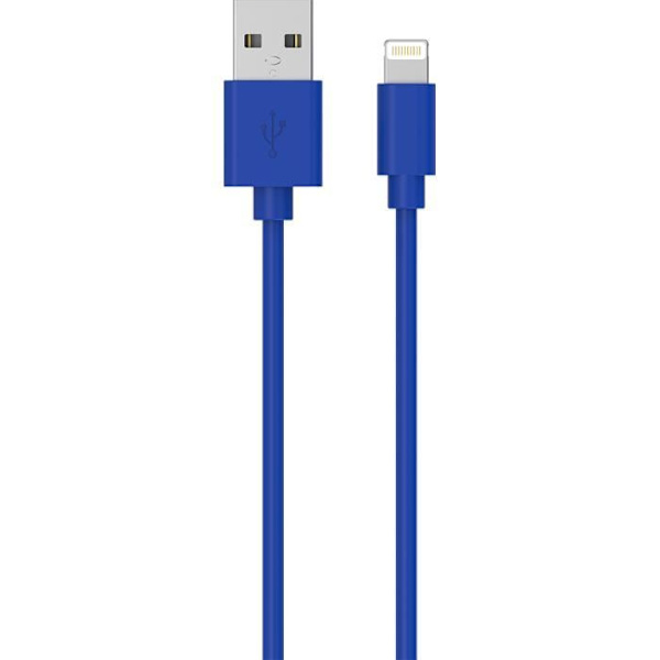 USB A/Lightning kaapeli 1 m 2.4A Sininen WOW