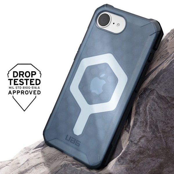 Coque iPhone 16e Mehiläispesä Läpinäkyvä Essential Armor UAG Sininen Blå