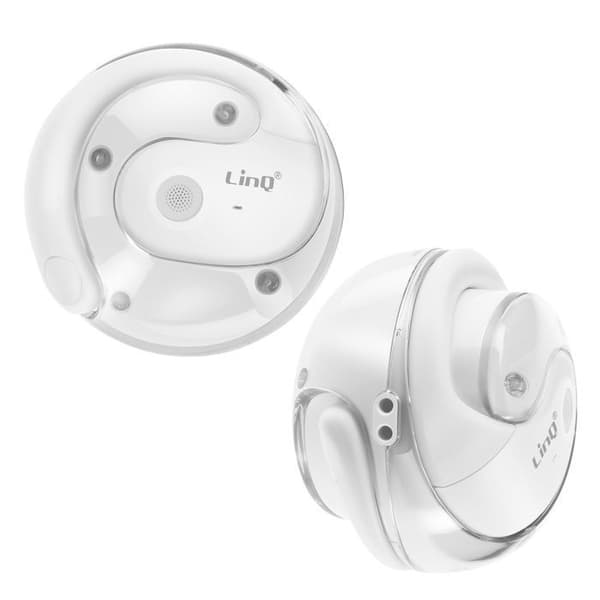 Bluetooth-hörlurar Clip Design Öppen Mikro Samtals Touch Tactil LinQ Vit Vit