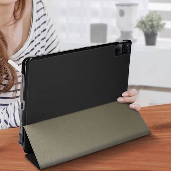 Tabletcover - Xiaomi - Redmi Pad 10.6 - Magnetisk cover - Video/tastaturunderstøttelse - Sort Svart