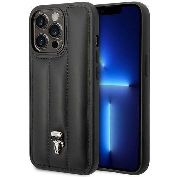 Karl Lagerfeld Puffy Ikonik Pin-etui til iPhone 14 Pro (sort) - 3666339077730