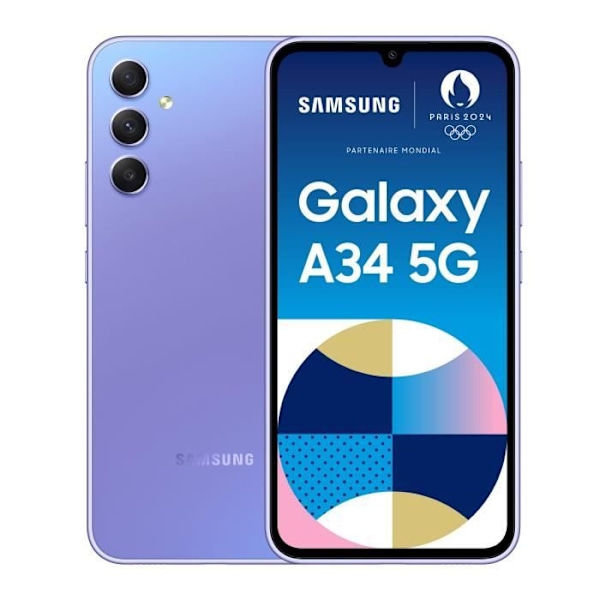 SAMSUNG Galaxy A34 5G Lavendel 128 GB Lavendel