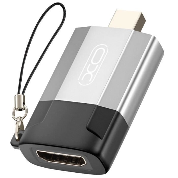 Mini DisplayPort hane till HDMI hona videoadapter 4K upplösning XO grå