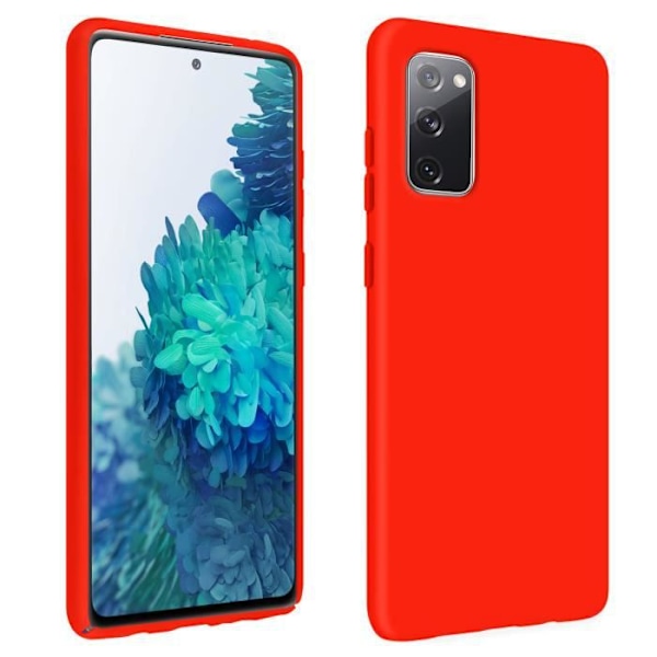 Kuori - Samsung - Galaxy S20 FE - Puolijäykkä - Soft Touch - Punainen Röd