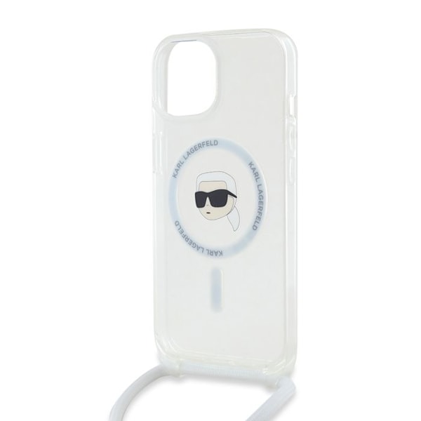 iPhone 15 / iPhone 14 / iPhone 13 fodral - Karl Lagerfeld IML Crossbody MagSafe (KLHMP15SHCKHNT) - Karl Head