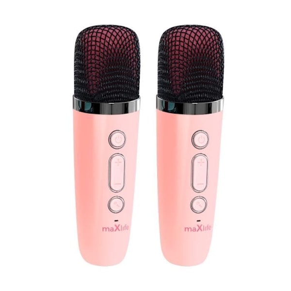 Bluetooth-højttaler med Dobbelt Mikrofon Bærbar Autonomi 5 timer Maxlife Powder Pink Rosa