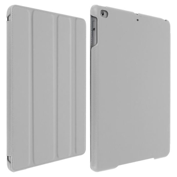 iPad Air 2 Fodral - Akashi - Videostöd + Tangentbord - Ekoskinn - Grå - Semi-styv Grå