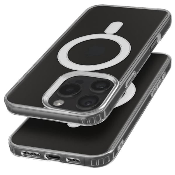 MagSafe Fodral för iPhone 16 Pro Max Polycarbonate Contour Silikon Transparent Transparent