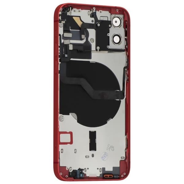 Hela chassi - AVIZAR - iPhone 12 - Röd - Centralt ram - Baksida - 100 g Röd