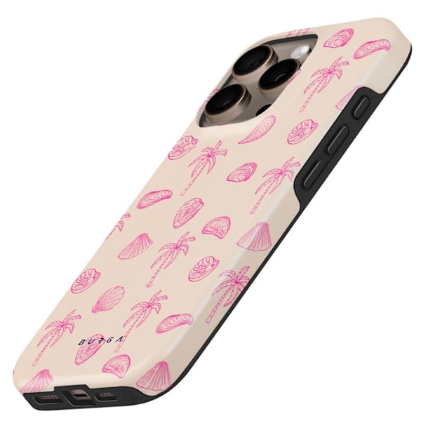 Coque MagSafe til iPhone 16 Pro Max Elegant Strandmønster Please Burga Multifarvet Svart