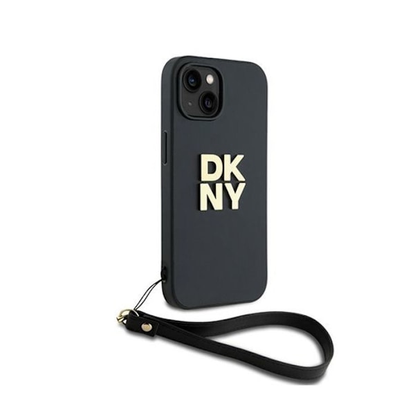 DKNY håndledsrem Stock-logo - etui til iPhone 14/15/13 (sort)