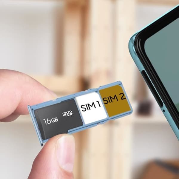 Udskiftning til SIM-kortbakke - Samsung Galaxy A71 - Blå - Dual Nano SIM + Micro-SD blå