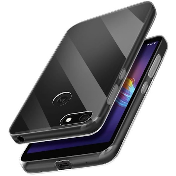 Coque til Motorola Moto E6 Play Silikone Blød Design Tynd Let Transparent Transparent